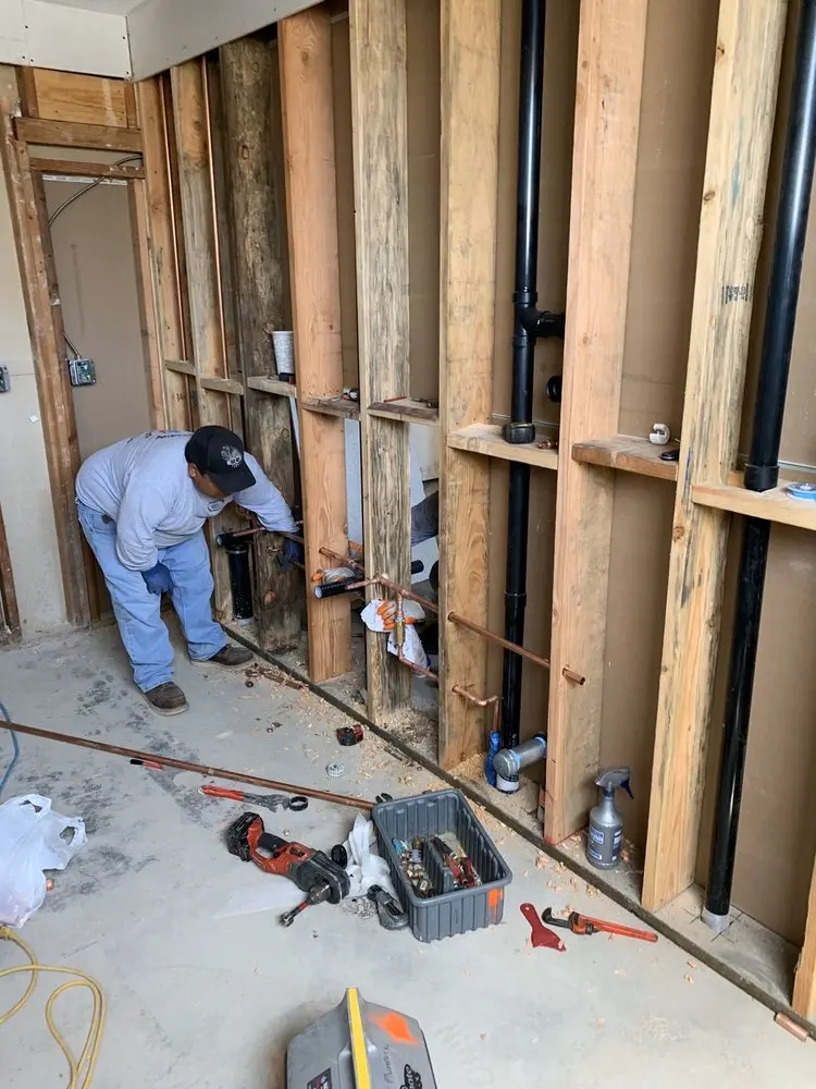 Commercial rough-in plumbing for Gas Line Repair in Steelmantown
